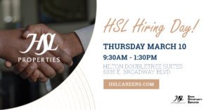 HSL Careers Hiring Day Information Banner